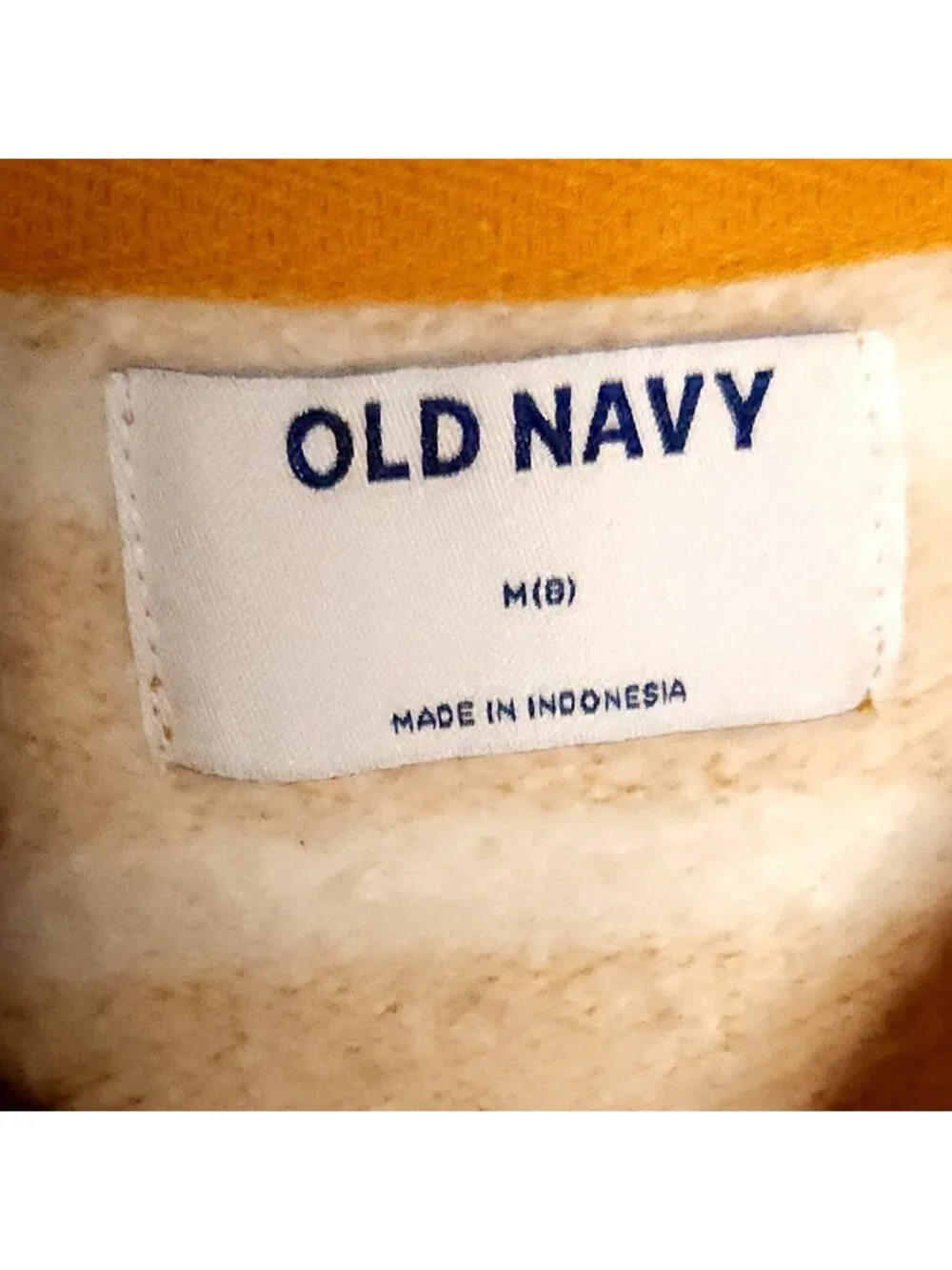 Old Navy Girls Gold White Stripe Sweatshirt Dress 8